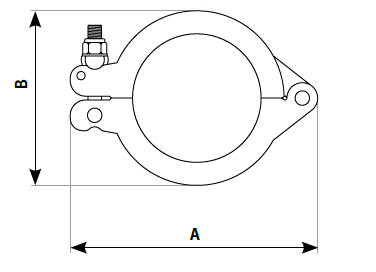 One bolt coupling