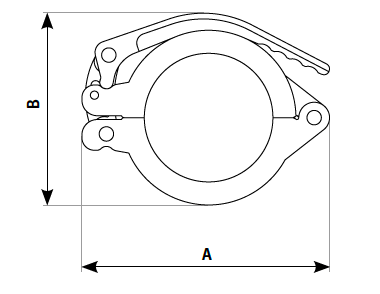 Fixed lever conical coupling
