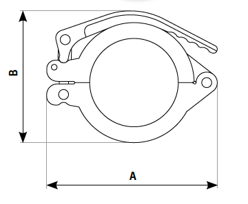Adjustable lever conical coupling