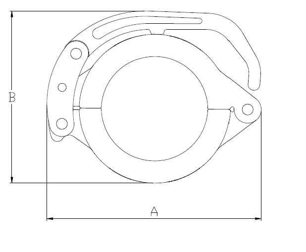 long lever coupling clamp